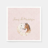 Rustic Boho Country Wedding Serviette (Vorderseite)