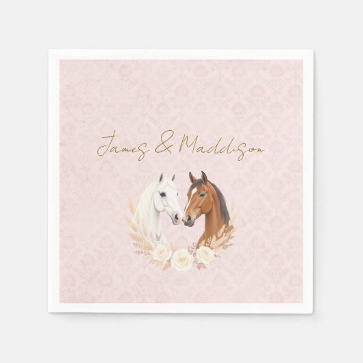 Rustic Boho Country Wedding Serviette (Vorderseite)