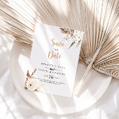 Rustic Boho Elegant Blumenhochzeit Save The Date
