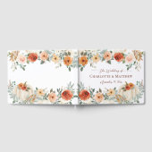 Rustic Boho Fall Herbst Pumpkin Blumenhochzeit Gästebuch (Voll)