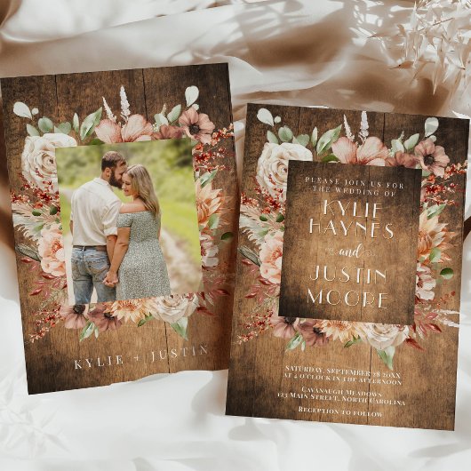 Rustic Boho Fall Herbstwoche Einladung