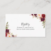 Rustic Boho farbenfrohe Blumenzettel Begleitkarte (Vorderseite)