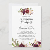 Rustic Boho farbenfrohe Blumenzwiebelfrühstück Einladung (Vorderseite)