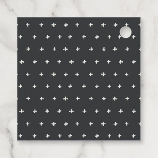 Rustic Boho Feather Floral Arrow Wedding Danke Geschenkanhänger (Rückseite)