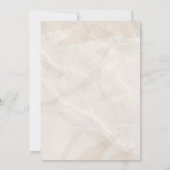 Rustic Boho Feather Wedding Einladung (Rückseite)