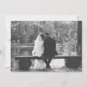 Rustic Boho Floral 50 Jahre Jubiläum mit Foto Einladung (Rückseite)