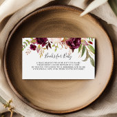 Rustic Boho Floral Baby Showbuchanfrage Begleitkarte