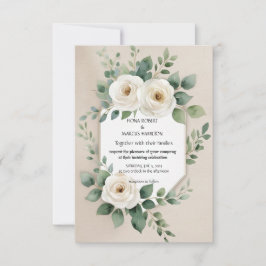 Rustic Boho Floral Elegante Roses Save The Date