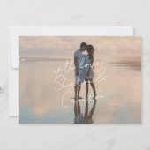 Rustic Boho Floral Garden Wedding Save The Date (Rückseite)