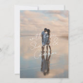 Rustic Boho Floral Garden Wedding Save The Date (Rückseite)