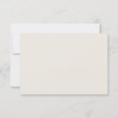 Rustic Boho Floral Terracotta Wedding RSVP Card Karte (Rückseite)