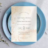 Rustic Boho Floral Wedding Einladung