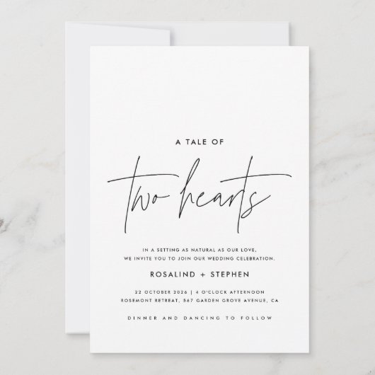 Rustic Boho Foto Wedite Einladung (Rückseite)