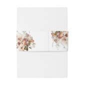 Rustic Boho Garden Blume Hochzeit Einladungsbanderole (Rückseitenbeispiel)