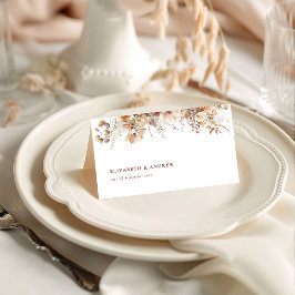 Rustic Boho Garden Blume Hochzeit Platzkarte