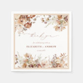 Rustic Boho Garden Blume Hochzeiten von Napkins Serviette (Vorderseite)