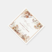 Rustic Boho Garden Blume Hochzeiten von Napkins Serviette (Ecke)