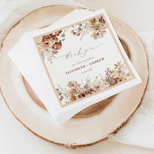Rustic Boho Garden Blume Hochzeiten von Napkins Serviette