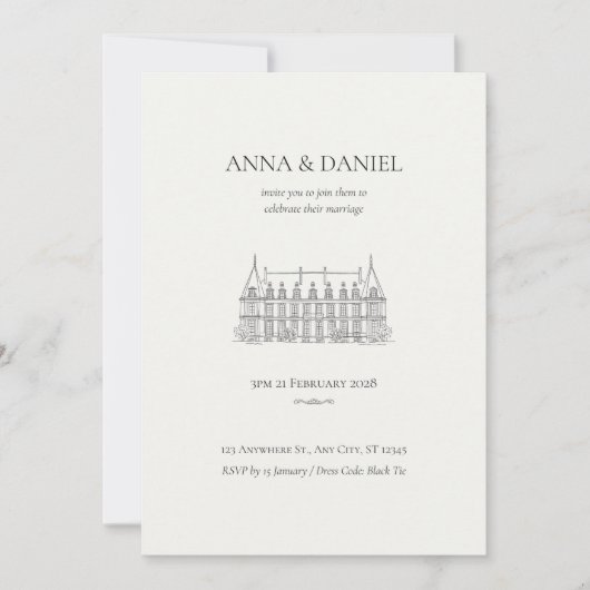 Rustic Boho Greenerity Einladung zur Hochzeit (Vorderseite)