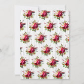 Rustic Boho Hochzeit Einladung mit Hirschliebhaber (Rückseite)