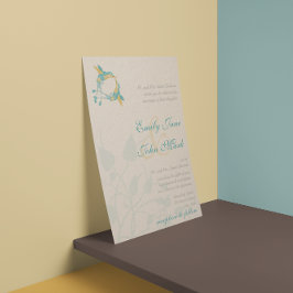 Rustic Boho Hummingbird Kiss Liebe BirdWedding Einladung