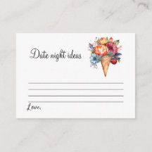 Rustic Boho Ice Creme Brautparty Date Game