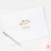 Rustic Boho Jewelier Maker Runder Aufkleber (Umschlag)