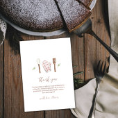 Rustic Boho Koch Kitchen Stuff Baby Shower Dankeskarte