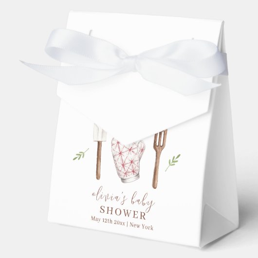 Rustic Boho Koch Kitchen Stuff Baby Shower Geschenkschachtel (Vorderseite)