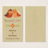 Rustic Boho Lovebird Owl Couple Wedding (Vorne & Hinten)