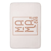 Rustic Boho Mama Badematte (Vorderseite Vertikal)