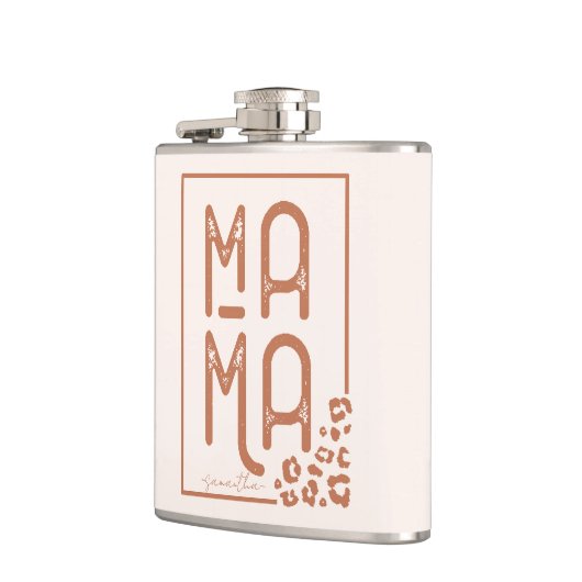 Rustic Boho Mama Flachmann (Links)