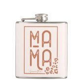 Rustic Boho Mama Flachmann (Vorderseite)