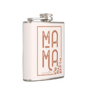 Rustic Boho Mama Flachmann (Rechts)