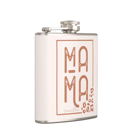 Rustic Boho Mama Flachmann (Rechts)