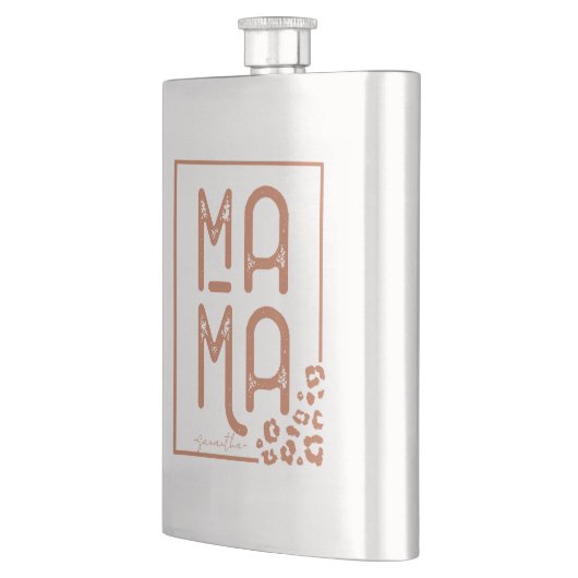 Rustic Boho Mama Flachmann (Links)