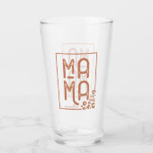 Rustic Boho Mama Glas (Vorderseite)