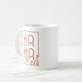 Rustic Boho Mama Kaffeetasse (Vorderseite Links)