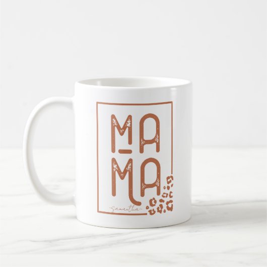Rustic Boho Mama Kaffeetasse (Links)