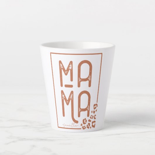 Rustic Boho Mama Milchtasse (Vorderseite)