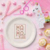 Rustic Boho Mama Pappteller (Party)
