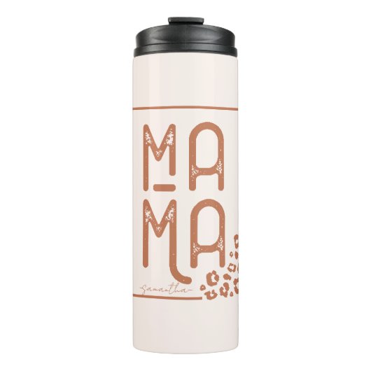 Rustic Boho Mama Thermosbecher (Vorderseite)