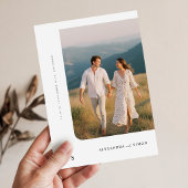 Rustic Boho Minimalistisch Wedding Einladung