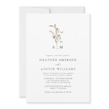 Rustic Boho Monogram Wedding