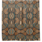 Rustic Boho Native Pattern Duschvorhang (Vorderseite)