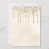 Rustic Boho Palm Dusty Blue Floral Wedding Einladung (Rückseite)