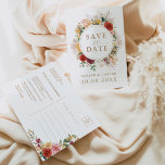 Rustic Boho Pampas Grass Blume Greenerity Wedding Ankündigungspostkarte<br><div class="desc">Diese wunderschöne boho-inspiriert Save the Date Karte wird Ihre Hochzeit mit einer perfekten Touch bereichern. Das Design besticht durch rustikale Aquarellfarben,  elegante Pampas-Gras und üppige tropische Vegetation,  ergänzt durch moderne Typografie.</div>