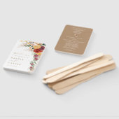 Rustic Boho Pampas Grass Blume Hochzeitsprogramm Fächer (Non-assembled)