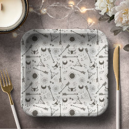 Rustic Boho Pattern ID1109 Pappteller