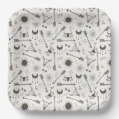 Rustic Boho Pattern ID1109 Pappteller (Vorderseite)